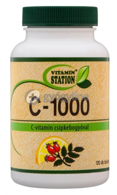 Vitamin Station C 1000 tabletta csipkebogyóval - 60 db