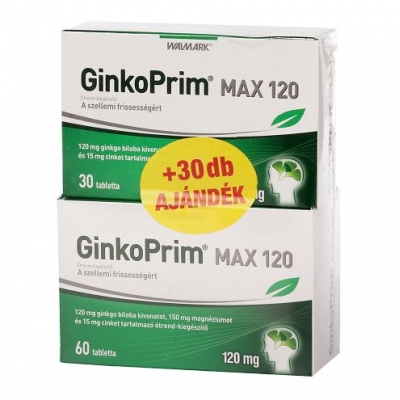 Walmark GinkoPrim Max 120 mg tabletta 60+30 db